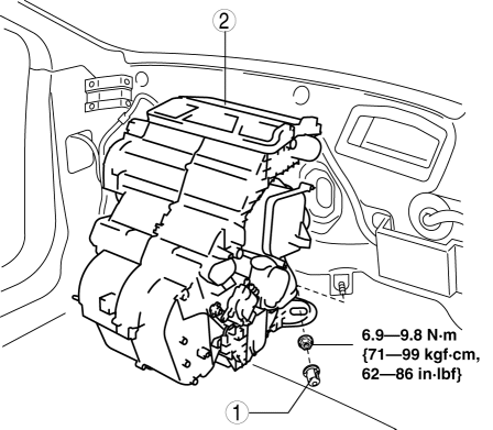 Mazda 2. A/C UNIT