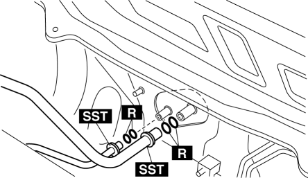 Mazda 2. EXPANSION VALVE REMOVAL