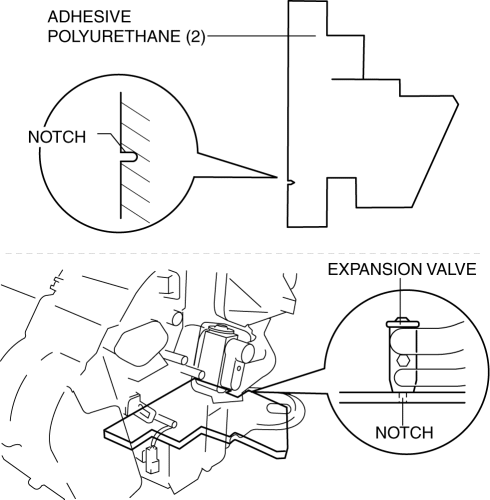 Mazda 2. EXPANSION VALVE INSTALLATION