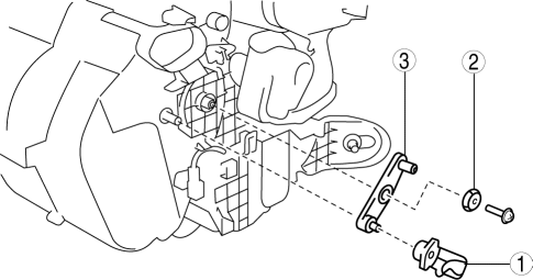 Mazda 2. AIR MIX LINK SET REMOVAL/INSTALLATION