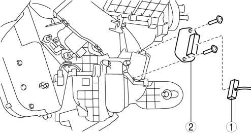 Mazda 2. RESISTOR REMOVAL/INSTALLATION