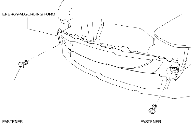 Mazda 2. ENERGY-ABSORBING FORM REMOVAL/INSTALLATION