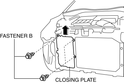 Mazda 2. SHROUD PANEL REMOVAL/INSTALLATION