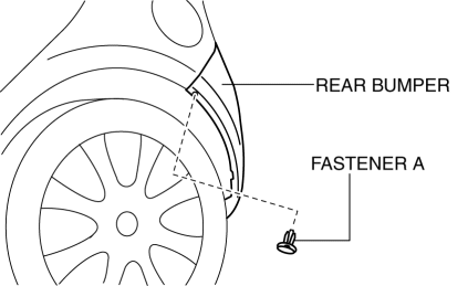 Mazda 2. REAR BUMPER REMOVAL/INSTALLATION