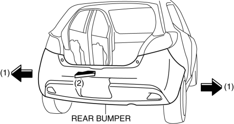 Mazda 2. REAR BUMPER REMOVAL/INSTALLATION