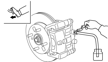 Mazda 2. BRAKE FLUID AIR BLEEDING