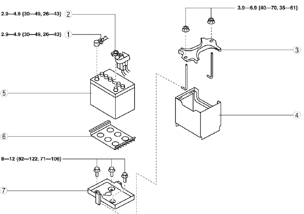 Mazda 2. BATTERY