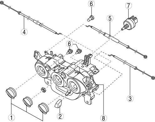 Mazda 2. CLIMATE CONTROL UNIT DISASSEMBLY/ASSEMBLY