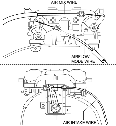Mazda 2. CLIMATE CONTROL UNIT DISASSEMBLY/ASSEMBLY