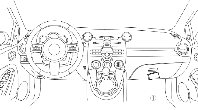 Mazda 2. CONTROL SYSTEM LOCATION INDEX