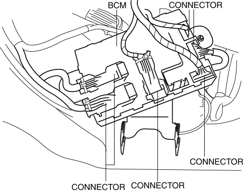 Mazda 2. BODY CONTROL MODULE (BCM) REMOVAL/INSTALLATION