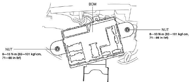 Mazda 2. BODY CONTROL MODULE (BCM) REMOVAL/INSTALLATION