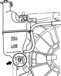 Mazda 2. COOLANT RESERVE TANK REMOVAL/INSTALLATION