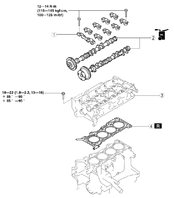 Mazda 2. CYLINDER HEAD GASKET REPLACEMENT