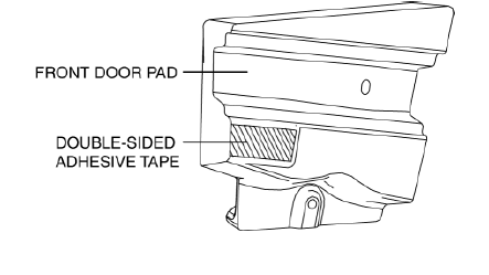 Mazda 2. FRONT DOOR PAD REMOVAL/INSTALLATION