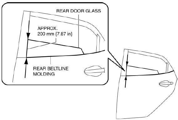 Mazda 2. REAR DOOR MODULE PANEL REMOVAL/INSTALLATION