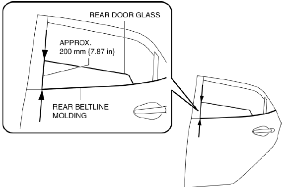 Mazda 2. REAR DOOR PAD REMOVAL/INSTALLATION