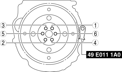 Mazda 2. DRIVE PLATE REMOVAL/INSTALLATION