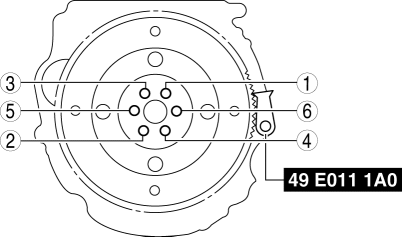 Mazda 2. DRIVE PLATE REMOVAL/INSTALLATION