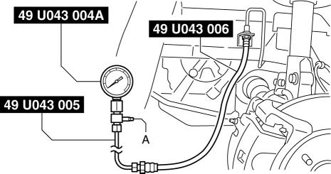 Mazda 2. BRAKE FLUID PRESSURE SENSOR INSPECTION