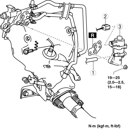 Mazda 2. EGR VALVE REMOVAL/INSTALLATION