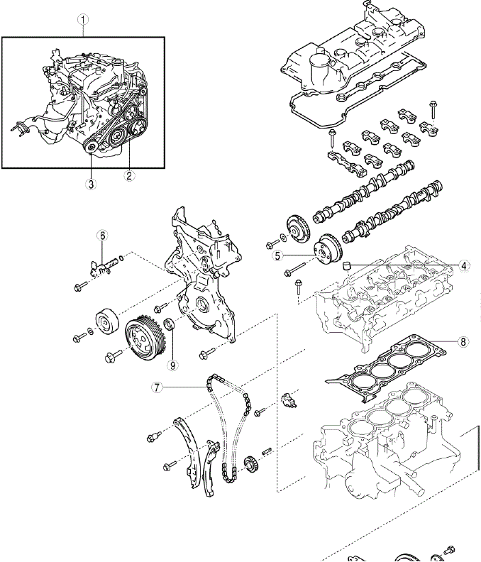 Mazda 2. ENGINE LOCATION INDEX