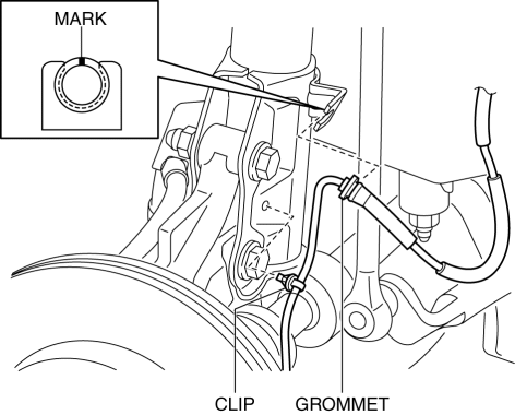 Mazda 2. WHEEL HUB, STEERING KNUCKLE REMOVAL/INSTALLATION