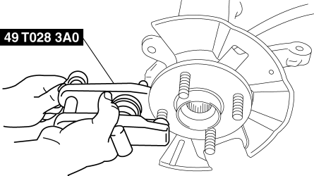 Mazda 2. FRONT WHEEL HUB BOLT REPLACEMENT