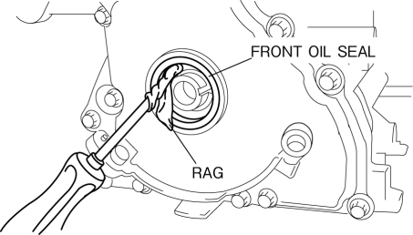 Mazda 2. FRONT OIL SEAL REPLACEMENT