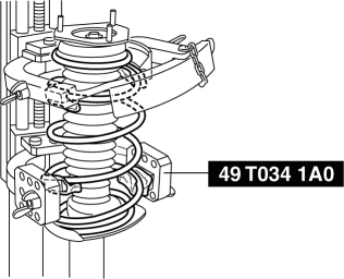 Mazda 2. FRONT SHOCK ABSORBER AND COIL SPRING DISASSEMBLY/ASSEMBLY