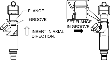 Mazda 2. FUEL INJECTOR REMOVAL/INSTALLATION