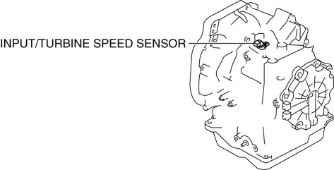 Mazda 2. INPUT/TURBINE SPEED SENSOR