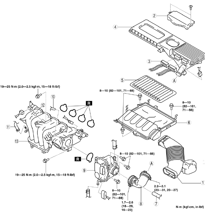 Mazda 2. INTAKE-AIR SYSTEM 