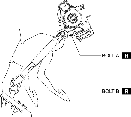 Mazda 2. INTERMEDIATE SHAFT REMOVAL/INSTALLATION