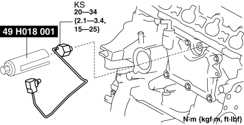 Mazda 2. KNOCK SENSOR (KS)