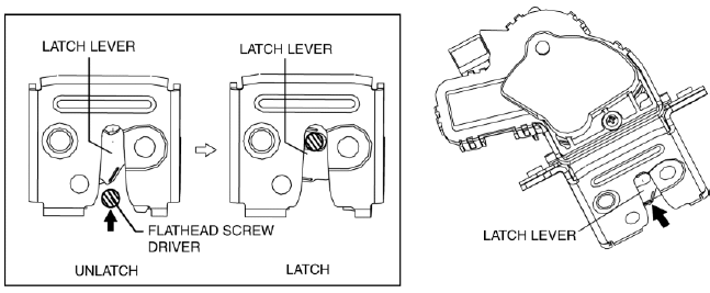 Mazda 2. LIFTGATE LATCH SWITCH INSPECTION