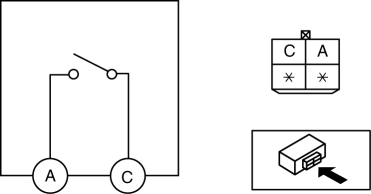 Mazda 2. LIFTGATE LATCH SWITCH INSPECTION