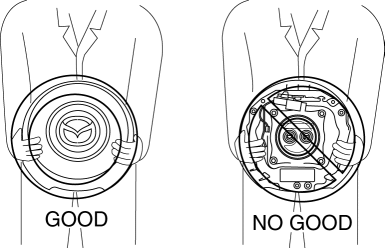 Mazda 2. AIR BAG SYSTEM SERVICE WARNINGS