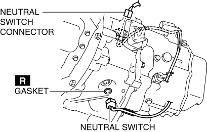 Mazda 2. NEUTRAL SWITCH REMOVAL/INSTALLATION