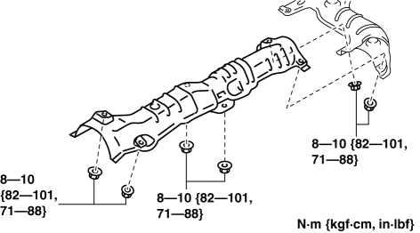 Mazda 2. MANUAL TRANSAXLE SHIFT MECHANISM REMOVAL/INSTALLATION