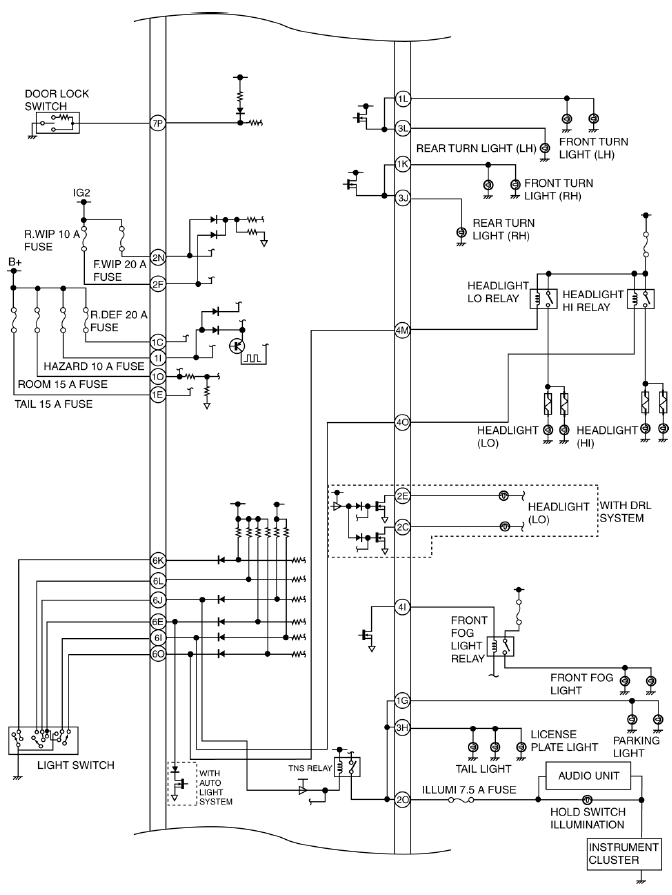 Mazda 2. ON-BOARD DIAGNOSTIC WIRING DIAGRAM [BCM]