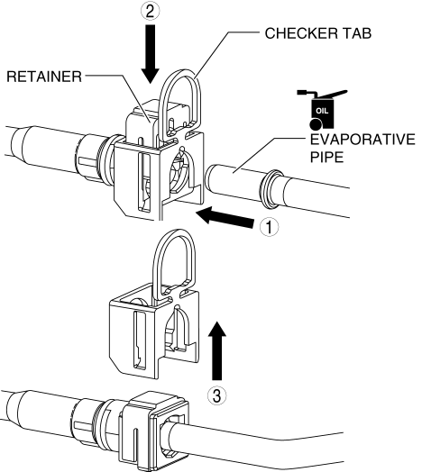 Mazda 2. QUICK RELEASE CONNECTOR REMOVAL/INSTALLATION