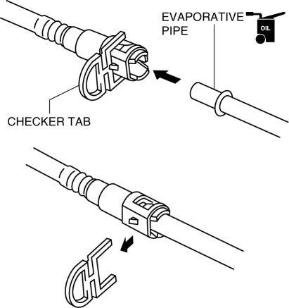 Mazda 2. QUICK RELEASE CONNECTOR REMOVAL/INSTALLATION