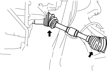 Mazda 2. DRIVE SHAFT INSPECTION