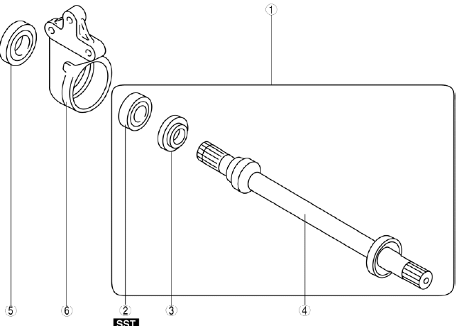 Mazda 2. JOINT SHAFT DISASSEMBLY