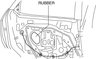 Mazda 2. REAR OUTER HANDLE REMOVAL/INSTALLATION