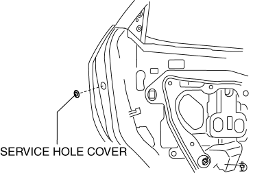 Mazda 2. REAR OUTER HANDLE REMOVAL/INSTALLATION