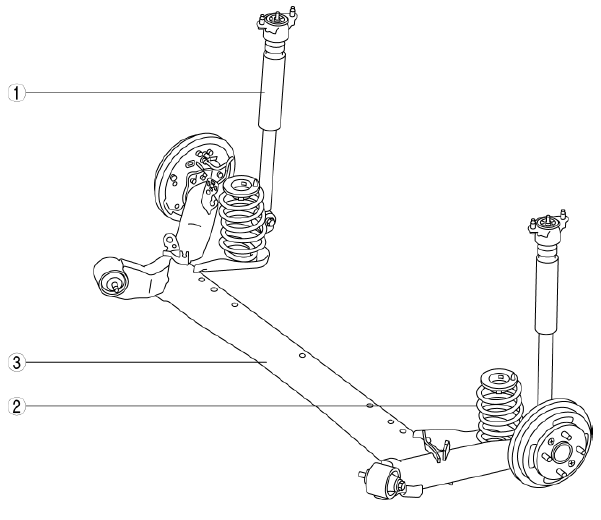 Mazda 2. REAR SUSPENSION LOCATION INDEX