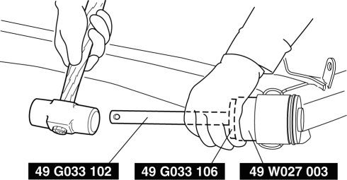 Mazda 2. TORSION BEAM AXLE REMOVAL/INSTALLATION