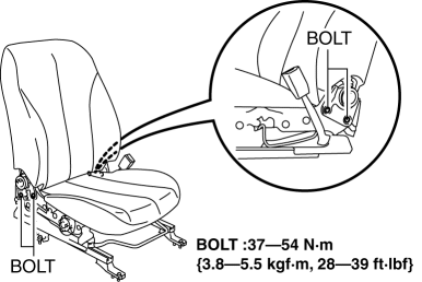 Mazda 2. FRONT SEAT BACK COMPONENT REMOVAL/INSTALLATION